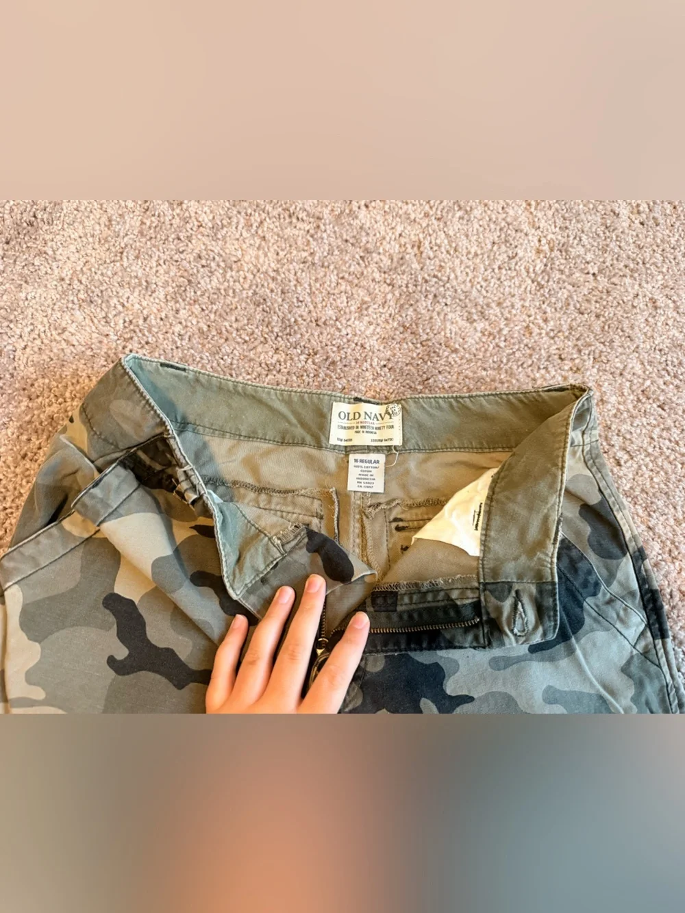 Camouflage Cargo Boy Shorts